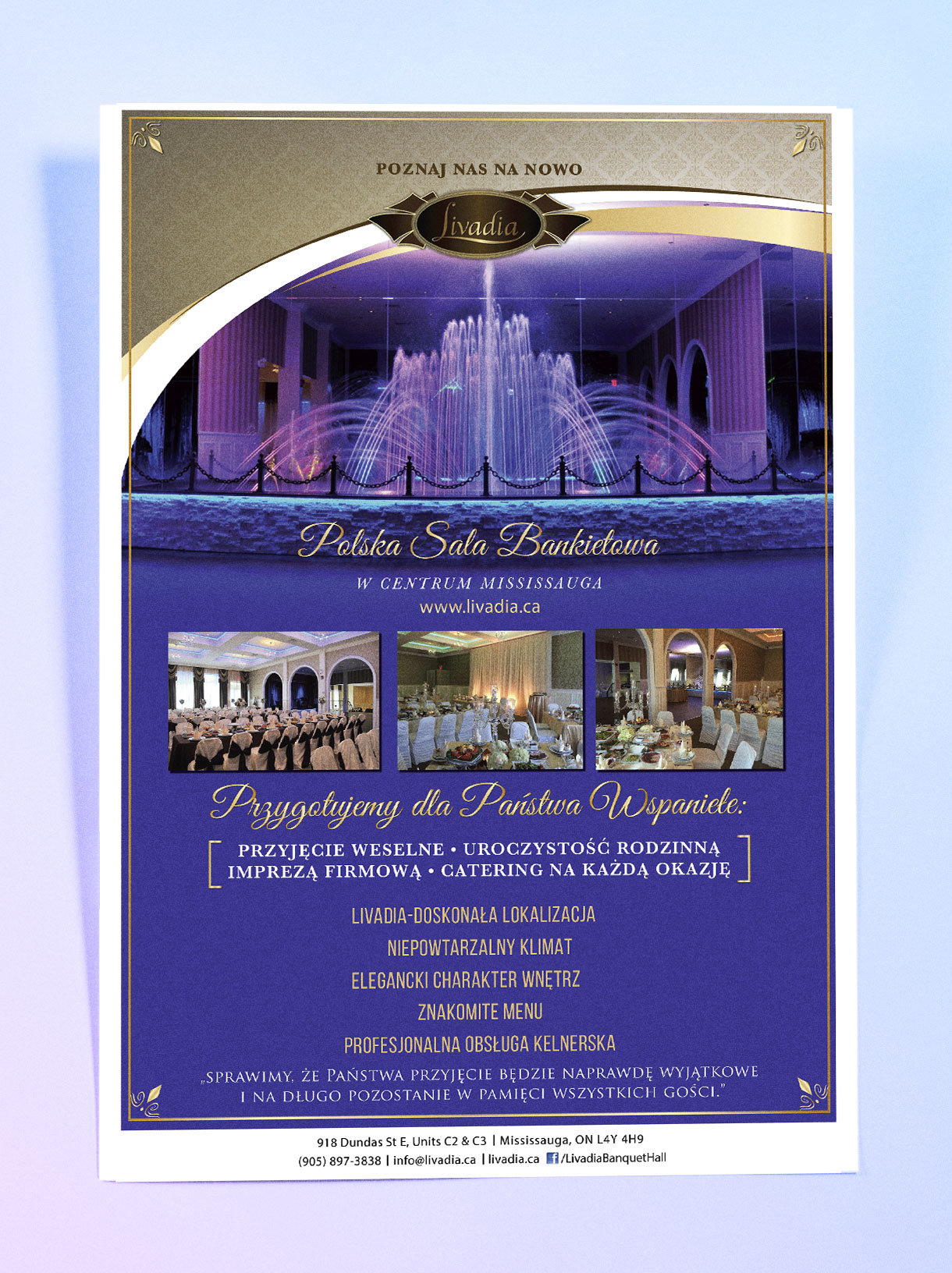 Livadia banquet hall poster
