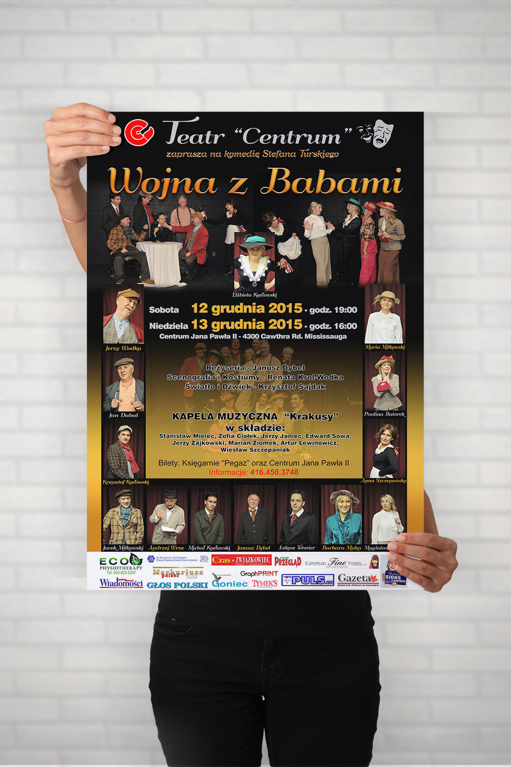Teatr Centrum theatre play poster, Wojna z Babami
